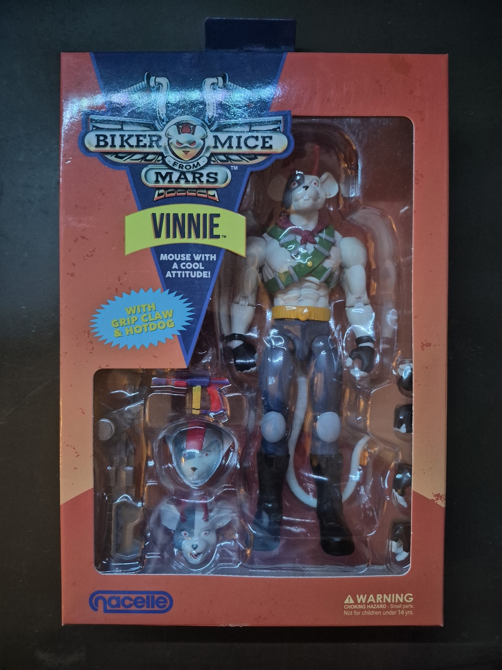 Biker Mice from Mars Vinnie Action Figure – White & Green